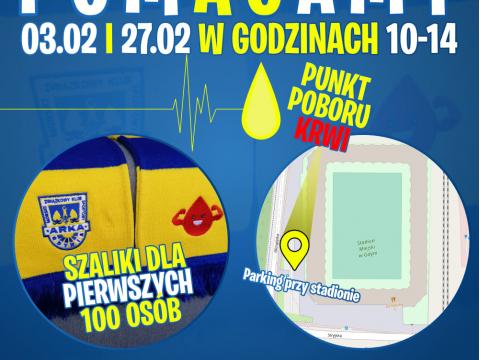 W środę zbiórka krwi przed stadionem w Gdyni